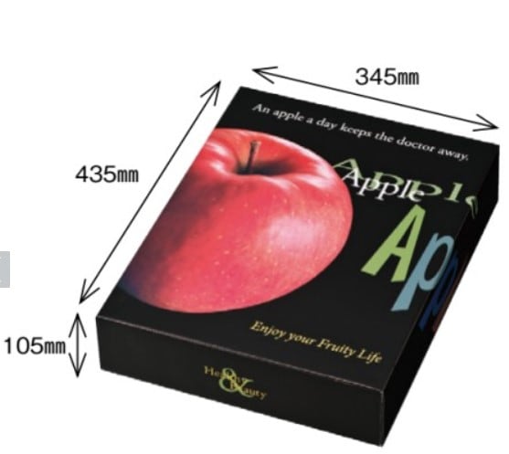 段ボール りんご箱 F・A りんご 5kg【10枚】5kg 内寸:435×345×高さ
