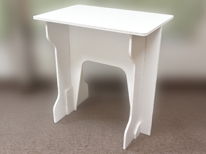 【ご注文後、約1週間～10日後発送】段ボール製組立式テーブル 段ボールデスク 段ボール テーブル 作業用 紙 組み立て 軽い 軽量 イベント 環境 展示会 商談 資源ごみ