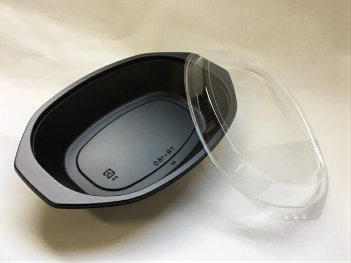 セット】TR-160H 黒 セット【50枚】146×218×39(12)mm テイクアウト容器 