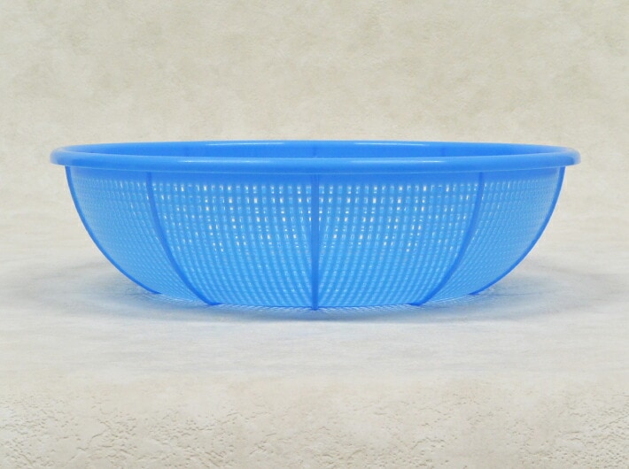 プラスチック Pザル 大 青 直径245(230)×65(63)mm 20枚 PP ザル ブルー