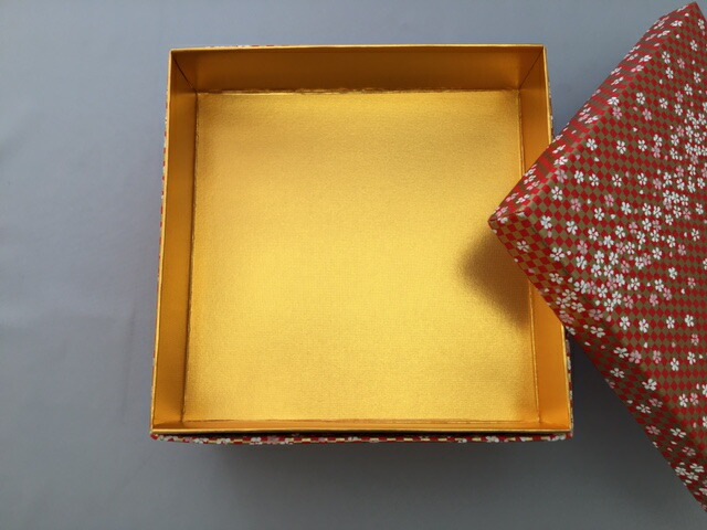 紙重箱 6.5寸 2段 赤 セット【1セット 本体2個+蓋1個】 200×200