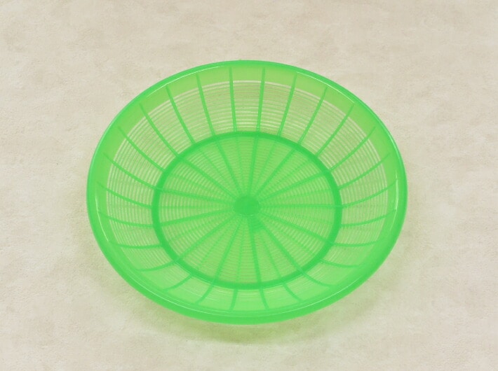 プラスチック 盛皿 2号 大 グリーン 直径230×34mm 20枚 PP ザル 緑色