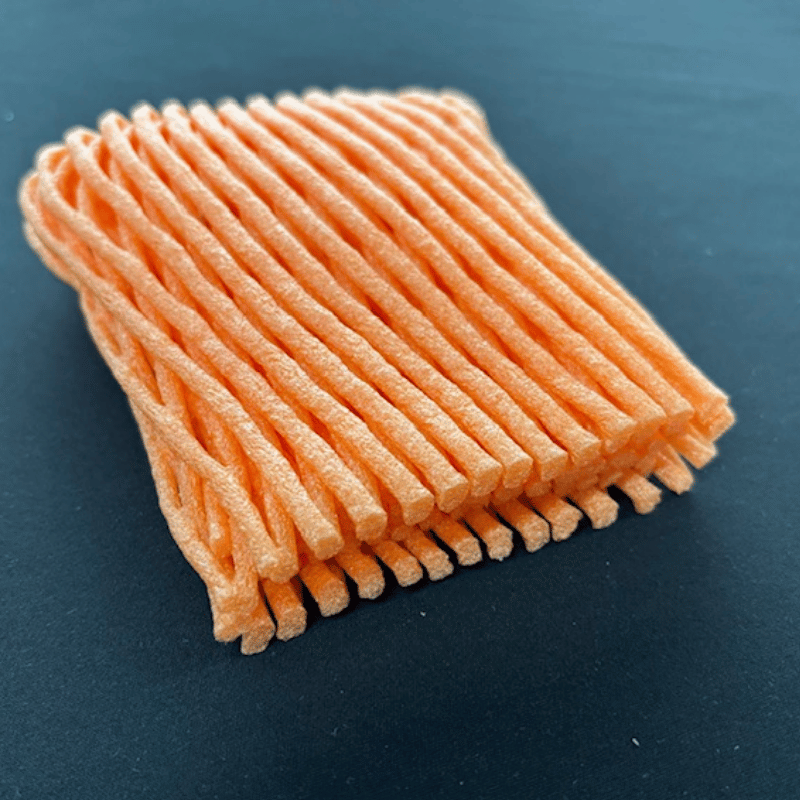 ぶどう向け フルーツキャップ KNW-13 ゴム無 グリーン オレンジ ムラサキ ダブル 13cm 【100個】 バイオプラスチック 果物 緩衝材 保護材 発泡 ネット マスカット シャインマスカット ぶどう 梨 キャップ フルーツ 網 輸送 衝撃 守る 保護 振動 ピオーネ ぶどう600g