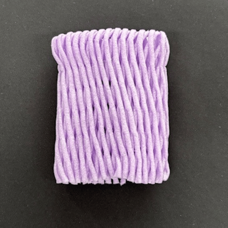 ぶどう向け フルーツキャップ KNW-13 ゴム無 グリーン オレンジ ムラサキ ダブル 13cm 【100個】 バイオプラスチック 果物 緩衝材 保護材 発泡 ネット マスカット シャインマスカット ぶどう 梨 キャップ フルーツ 網 輸送 衝撃 守る 保護 振動 ピオーネ ぶどう600g