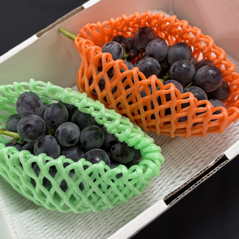 ぶどう向け フルーツキャップ KNW-13 ゴム無 グリーン オレンジ