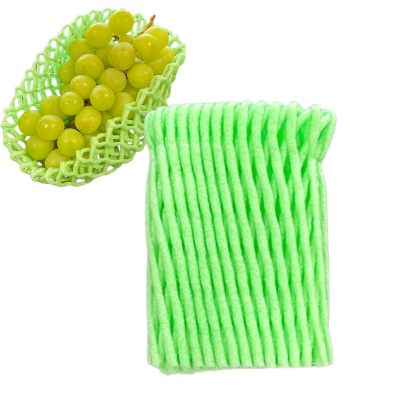 ぶどう向け フルーツキャップ KNW-13 ゴム無 グリーン オレンジ ムラサキ ダブル 13cm 【100個】 バイオプラスチック 果物 緩衝材 保護材 発泡 ネット マスカット シャインマスカット ぶどう 梨 キャップ フルーツ 網 輸送 衝撃 守る 保護 振動 ピオーネ ぶどう600g