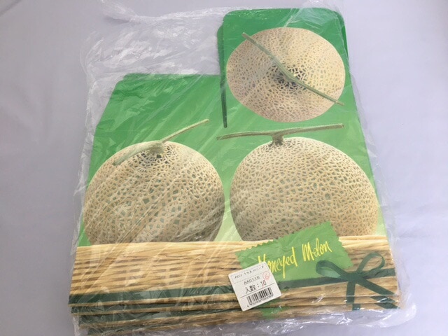 メロン出品① メロンギフト用化粧箱 メロン1ヶ入メルブラック 手提箱 果物箱