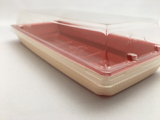 刺身容器【セット】 豪華折 23-10B 桐木目朱 セット【50枚】 テイクアウト 使い捨て 容器 ハレの日 祝い 223×96×26mm 弁当箱 外嵌合 洋食 レストラン 食堂 寿司8貫 寿司 精肉 和菓子 米飯 豪華 売場 刺身 正月 年末