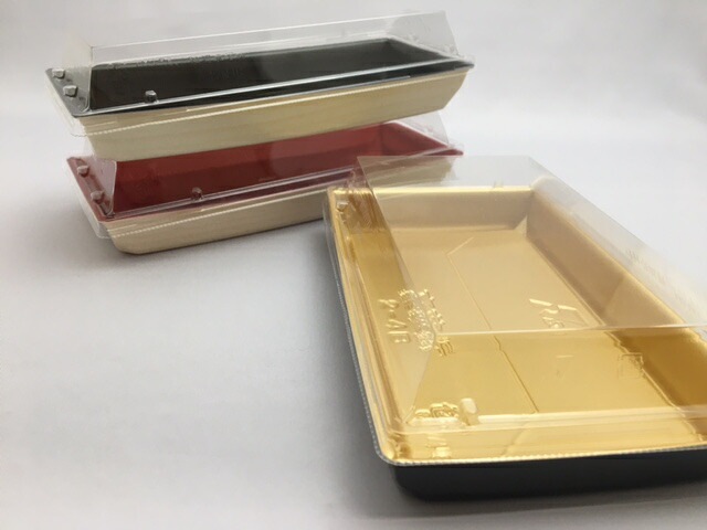 刺身容器【セット】 豪華折 23-10B 桐木目朱 セット【50枚】 テイクアウト 使い捨て 容器 ハレの日 祝い 223×96×26mm 弁当箱 外嵌合 洋食 レストラン 食堂 寿司8貫 寿司 精肉 和菓子 米飯 豪華 売場 刺身 正月 年末