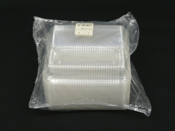 使い捨て 容器 フードパック K-6 187×92×30(30)mm【100枚】北原産業