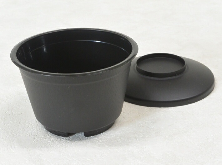 セット】 茶碗蒸し GS-200 黒 耐熱カップ 容量198cc 蓋付セット【50枚