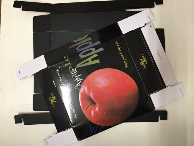 段ボール りんご箱 F・A りんご 3kg【10枚】 内寸:260×370×高さ105mm