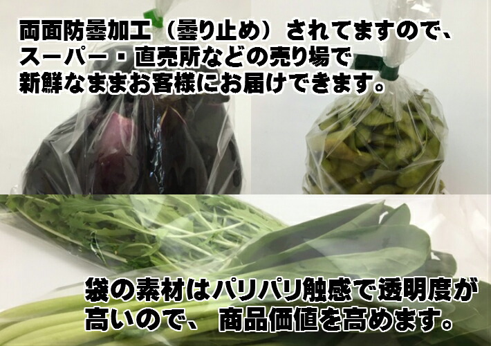 葉物野菜用 OPP袋 5000枚入り ケース】OPP ハイパーボードン #20 NO.12 【4穴】0.02×230×340mm