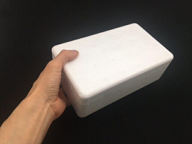 発泡ボックス TK-1 蓋付セット 保冷 ボックス 内寸187×96×55mm 発泡箱