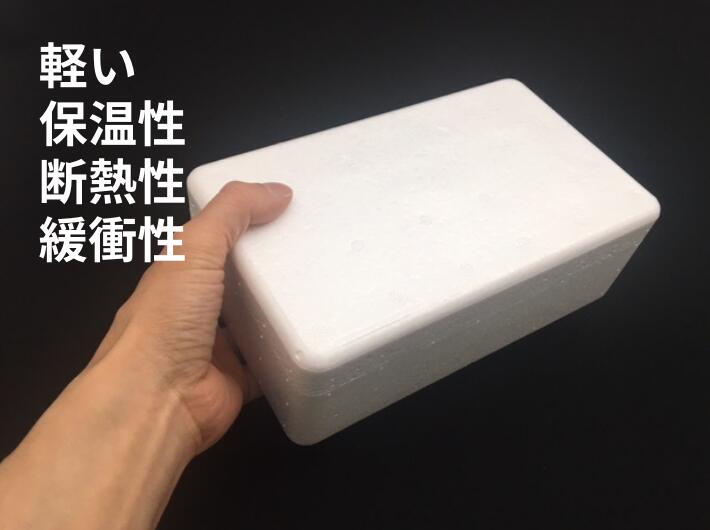 発泡ボックス TK-1 蓋付セット 保冷 ボックス 内寸187×96×55mm 発泡箱