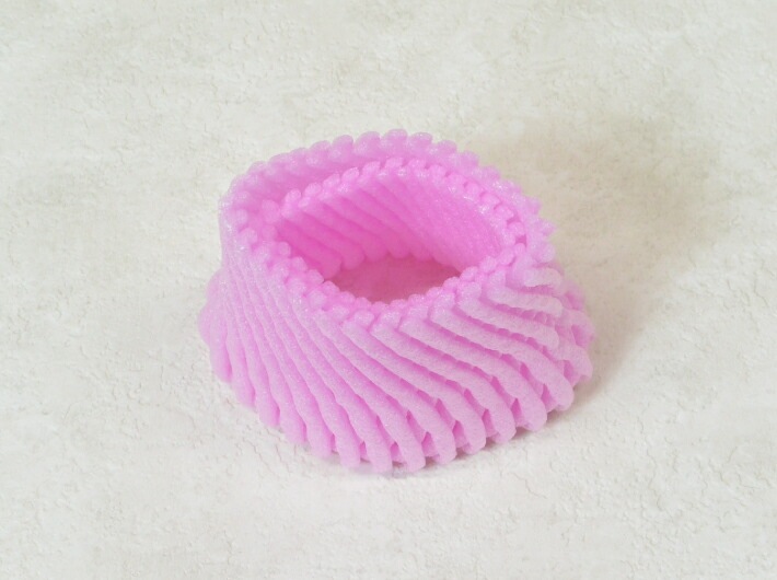 【ピンク】バイオ フルーツキャップ TSW-5 ピンク 【ダブル】5cm 【100個】バイオプラスチック20% 果物 緩衝材 保護材 発泡 ネット いちご 苺 キウイ キャップ フルーツ 網 輸送 衝撃 守る 保護 振動