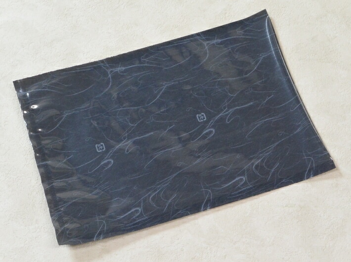 柄入り オリジナル ナイロンポリ 黒 雲流 200×300mm【100枚】 真空袋