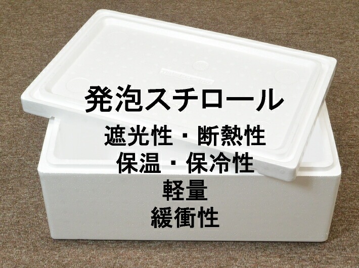発泡スチロール HM-240(S) 保冷 ボックス 内寸330×260×240mm 発泡箱