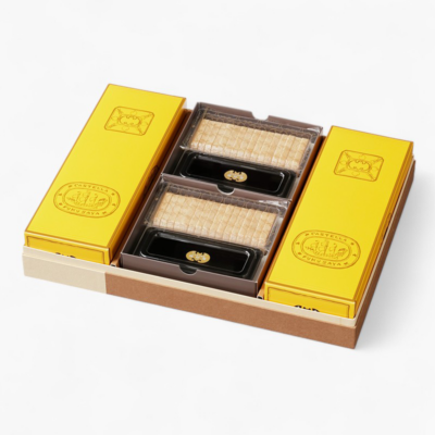 特撰詰め合わせ 貼り箱(カステラ小切れ 1号2本 / 手づくり最中8ヶ入2箱)