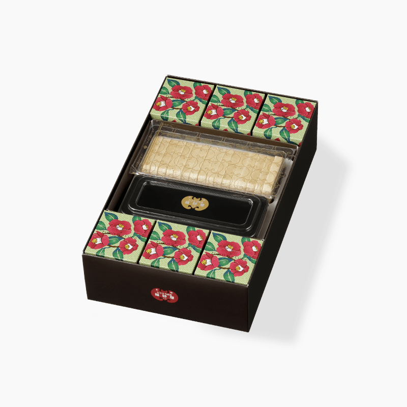 フクサヤ 寒椿キューブ・最中詰め合わせ(フクサヤキューブ6個 / 最中8ヶ入)