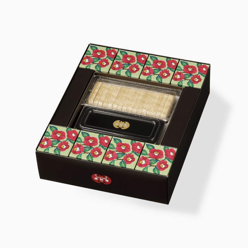 フクサヤ 寒椿キューブ・最中詰め合わせ(フクサヤキューブ8個 / 最中8ヶ入)