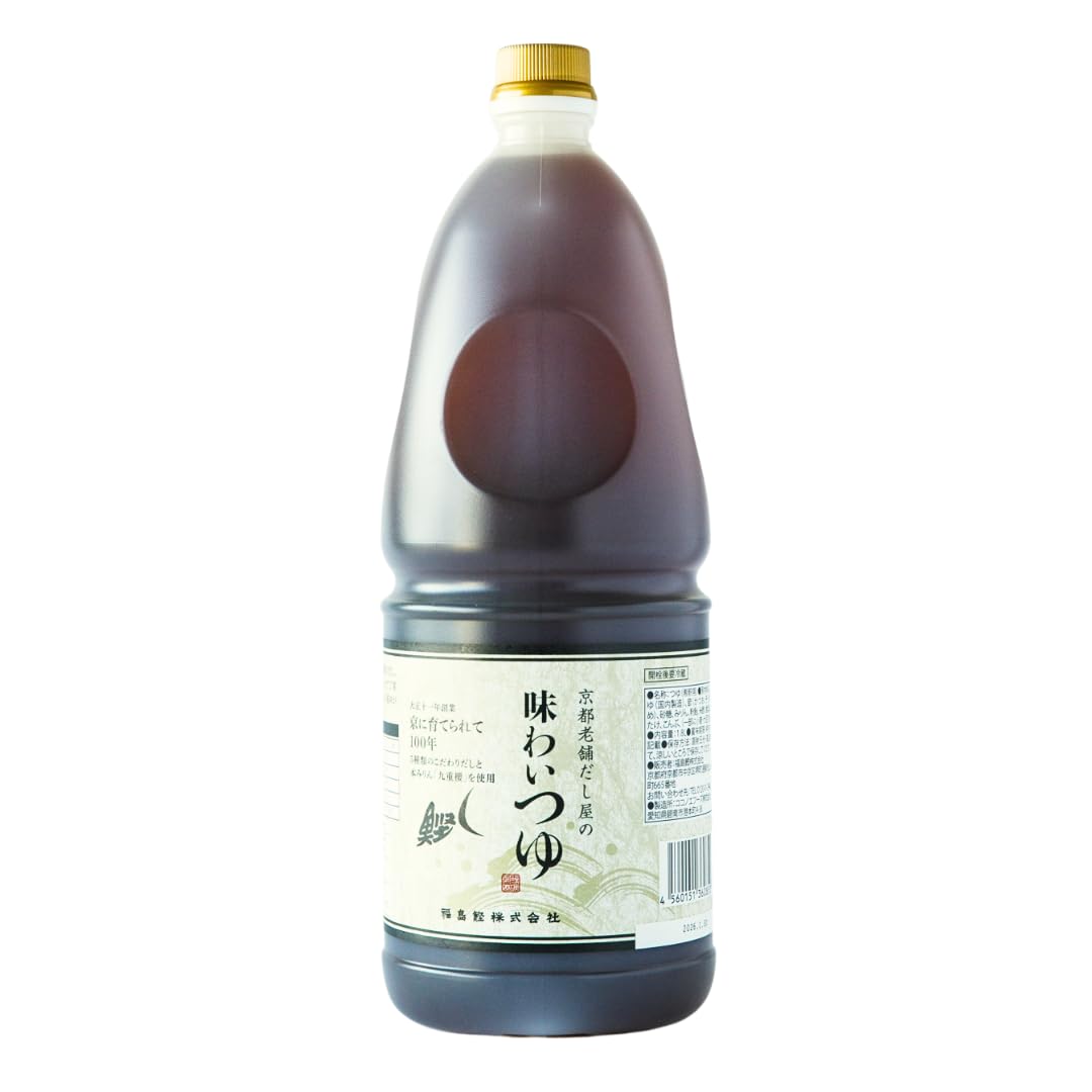 味わいつゆ 1.8L（ うま味調味料・保存料無添加 だし屋が作った万能つゆ ）
