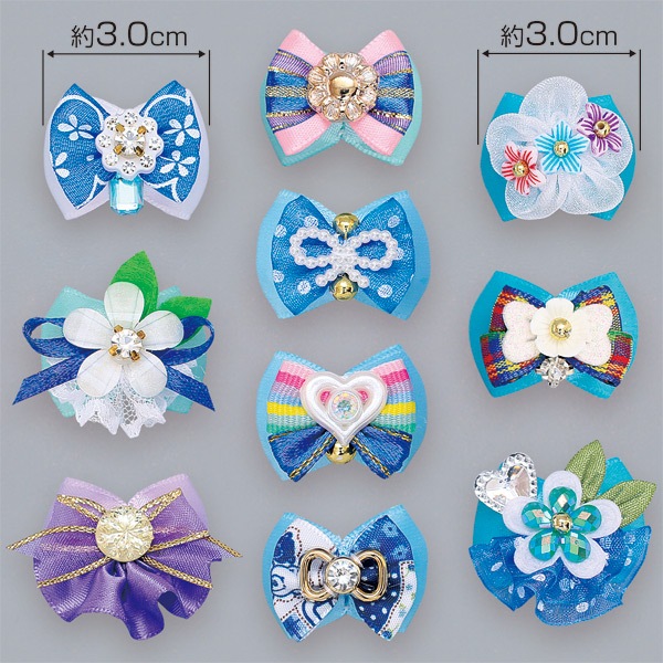 No 810 中 男の子用リボン 40個入り 業務用レギュラーリボン 男の子用 女の子用リボン ペットリボン バンダナ専門店 Fukuwa Ribbon 犬 アクセサリー