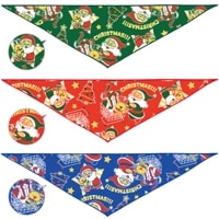 ❤︎クリスマスバンダナ❤︎ 犬 クリスマスバンダナ 前掛け よだれ掛け Xmas Christmas