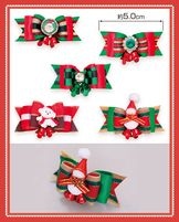 ペット用リボンクリスマス① Amazon | Mipcase クリスマス 犬 ヘア リボン 20個 犬