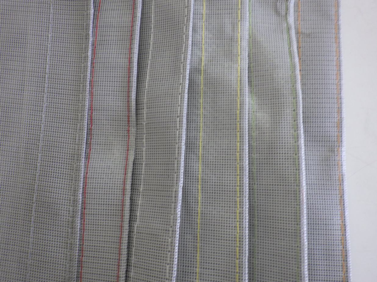 PVC防炎2類メッシュシート 5400サイズ 黒・灰 10枚/梱包 メーター 450