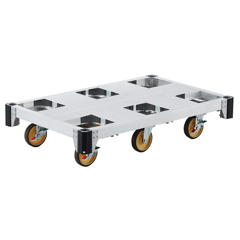 アルミ6輪台車 タフキャリー CAF-K6A 積載1t 重量29.2kg 天板形材 仕様