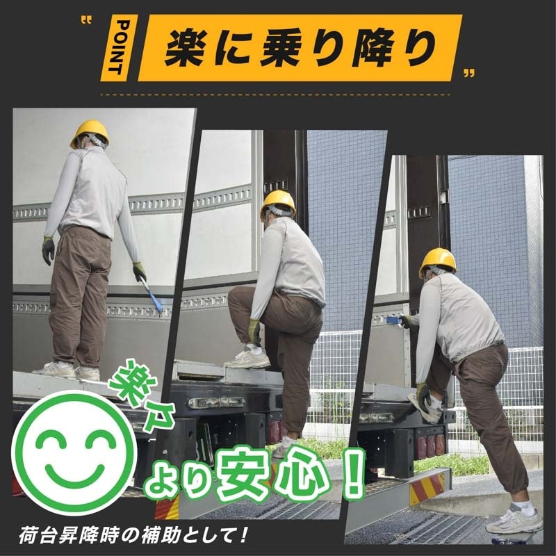 サポートリング ラッシングレール取付式手掛りリング 転落防止対策 ウイング車用 [送料無料]