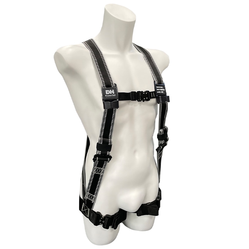 Air水平フルハーネスワンタッチ グレー 130kg アルミ