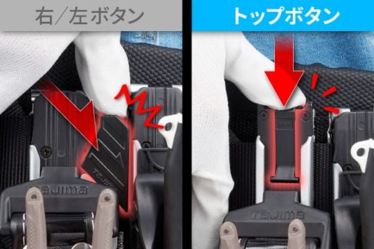 セフホルダー胴ベルト用 金属 スリム SF-MSHLD タジマ