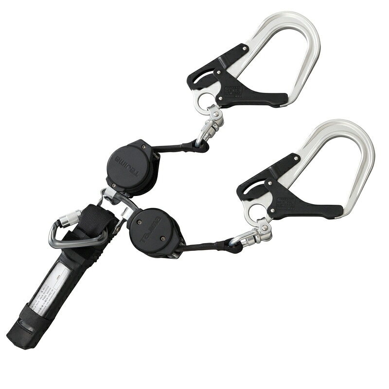 ハーネス用VRロックリールL8ダブル A1VR150L-WL8 巻取式ロック装置あり ダブルランヤード TAJIMA ［送料無料］