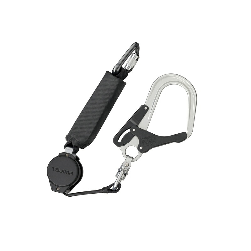 兼用VRロックリールL8シングル 大重量者用130kg A4VR150L-L8 巻取式ロック装置あり シングル TAJIMA ［送料無料］