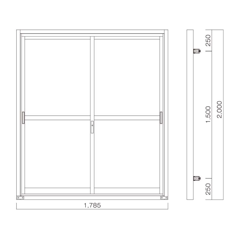 ���հ��� H2.0m��W1.785m��HD-2