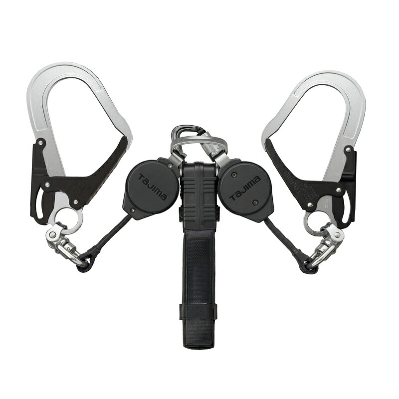ハーネス用VRロックリールL5ダブル 大重量者用130kg A4VR150L-WL5 巻取式ロック装置あり ダブルランヤード TAJIMA ［送料無料］