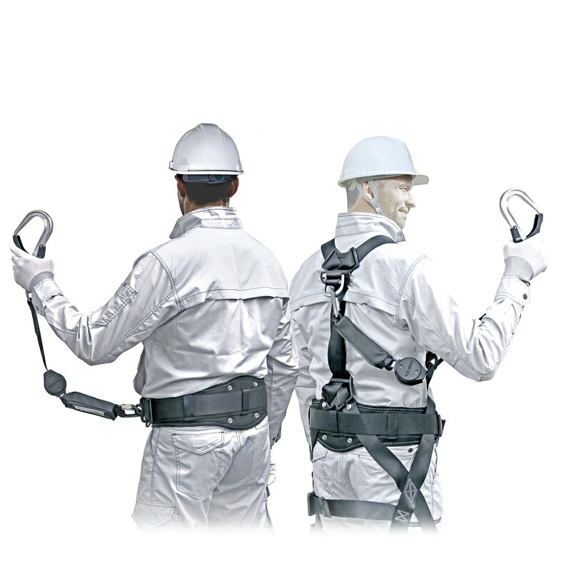 兼用VRロックリールL8シングル 大重量者用130kg A4VR150L-L8 巻取式ロック装置あり シングル TAJIMA ［送料無料］