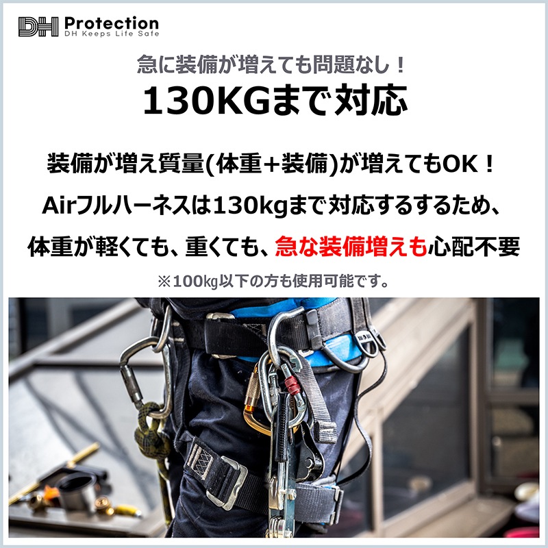�ڿ����ʡ�Air��ʿ�ե�ϡ��ͥ���󥿥å� �������֥롼 130kg ����� DH Protection����ѥ��� 2������Ÿ��