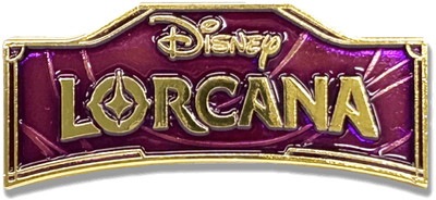 ディズニー・ロルカナ・TCG 日本語版 公式ピンバッジ ｢ロゴ：紫