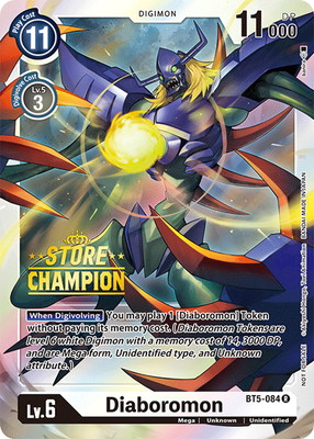 海外版】【パラレル】BT5-084 ディアボロモン R【STORE CHAMPION