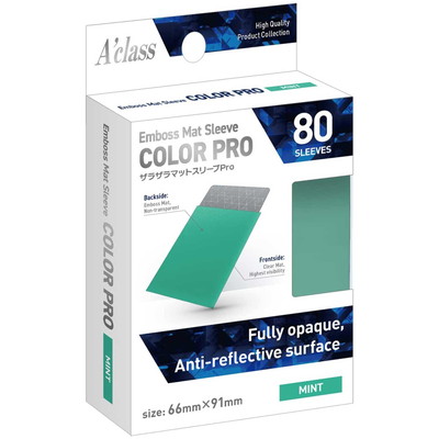 アクラス ザラザラマットスリーブPro ミント | サプライ商品,スリーブ