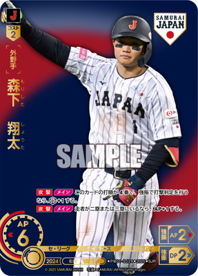 SJR】PB01-SJ24 森下 翔太【青背景：ビジター】 | プレミアム