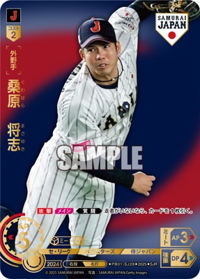 SJR】PB01-SJ28 桑原 将志【青背景：ビジター】 | プレミアム
