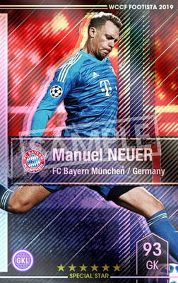 ランクアップ済み】【F19-1 010-R】マヌエル・ノイアー ☆6 SS | WCCF