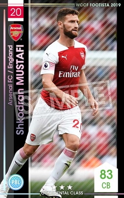 【F193 001】シュコドラン・ムスタフィ ★3 CC WCCF FOOTISTA,WCCF FOOTISTA【通常弾】,WCCF