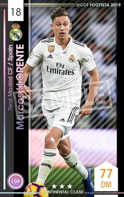 新品タグ付 18-19 レアル・マドリード マルコス・ジョレンテ M F19-5 022】マルコス・ジョレンテ ☆3 CC | WCCF FOOTISTA,WCCF