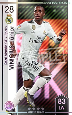 F19-EX】ビニシウス・ジュニオール ☆4 WC | WCCF FOOTISTA,WCCF