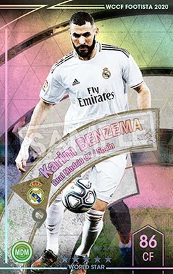 F20-EX】カリム・ベンゼマ ☆5 WS | WCCF FOOTISTA,WCCF FOOTISTA
